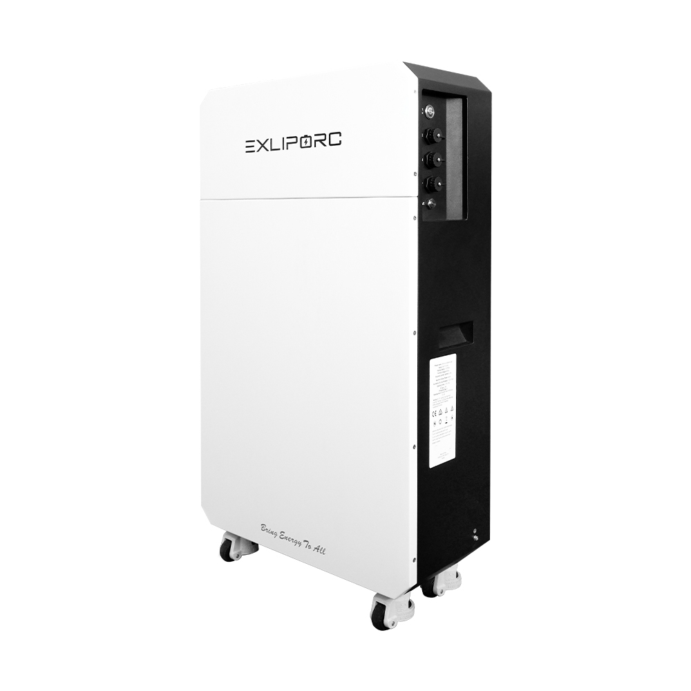 EXLIPORC 16.38kWh 400V High-Voltage LiFePO4 Home Battery System with Floor-standing Modular Design and Smart BMS
