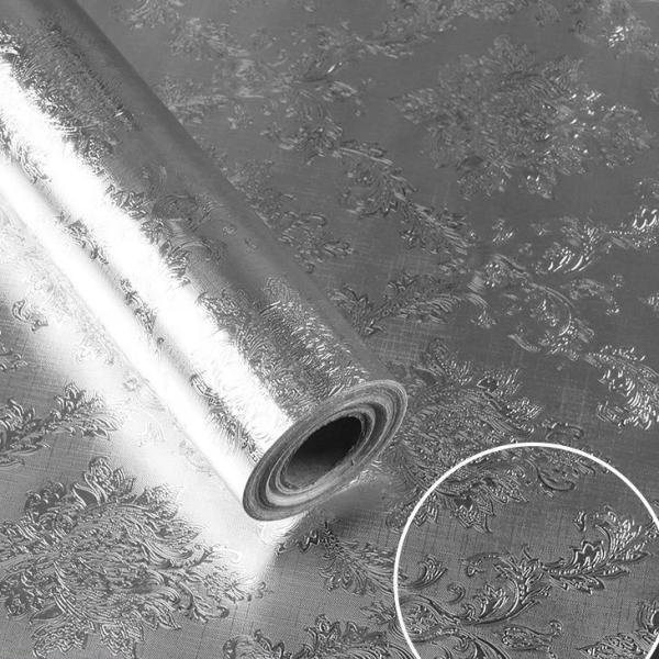 High Glossy Gold Embossed Contact Paper Kitchen Wall Stickers Drawer Liner Sticker