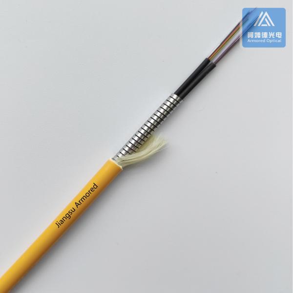 48 cœurs SM mode unique câble blindé à fibre optique 6,0 mm