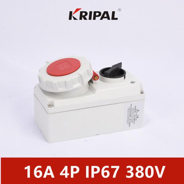 Single Phase Mechanical Interlock Power Socket IP67 380V 3P 4P 5P