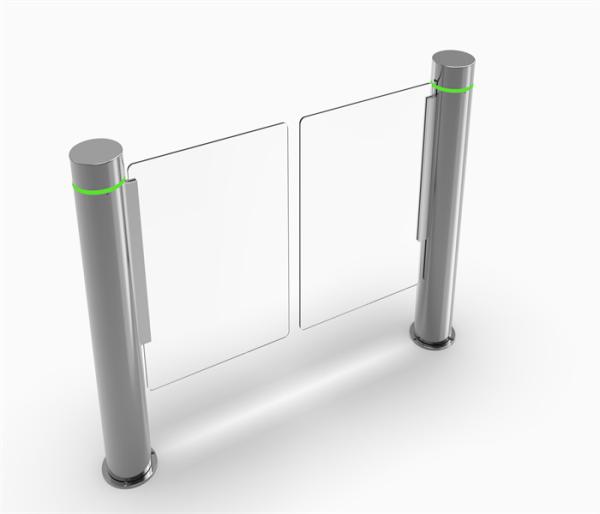 Column Type Slim Speed Gate Turnstile Flap Barrier System