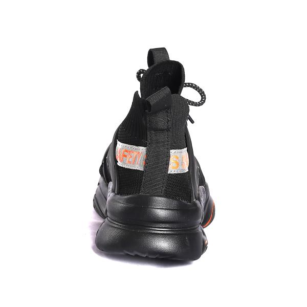 Kevlar Puncture Resistant Breathable Metal Steel Toe Mens Fly Knit Safety Lace up Work Shoes