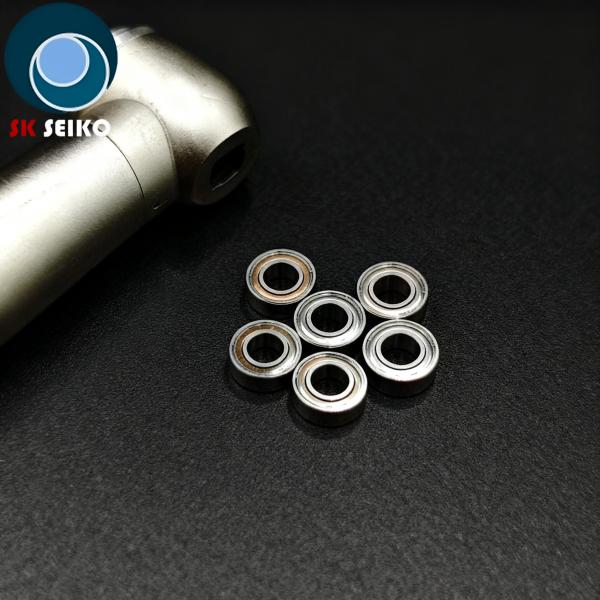 SR144ZZ 3.175*6.35*2.38 High Speed Dental Bearing  Color Silver Torlon Cage Dental Bearing Ceramic Balls