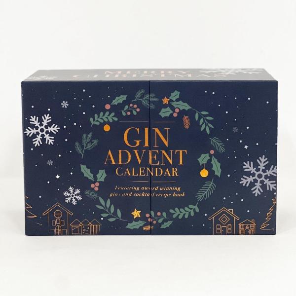 Open Door Magnet Cardboard Paper Gift Box For Cosmetic Jewelry Makeup Advent Calendar