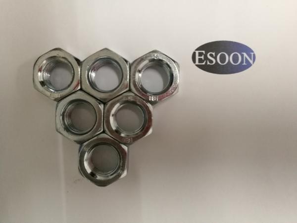 M52*5.0 HEX NUT DIN934 Hexagon Nuts ZP Surface Grade 8 Carbon Steel Material