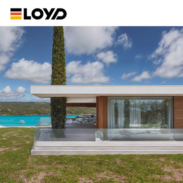 Frosted Privacy Aluminum Fixed Window With Double Clear Tempered Glass
