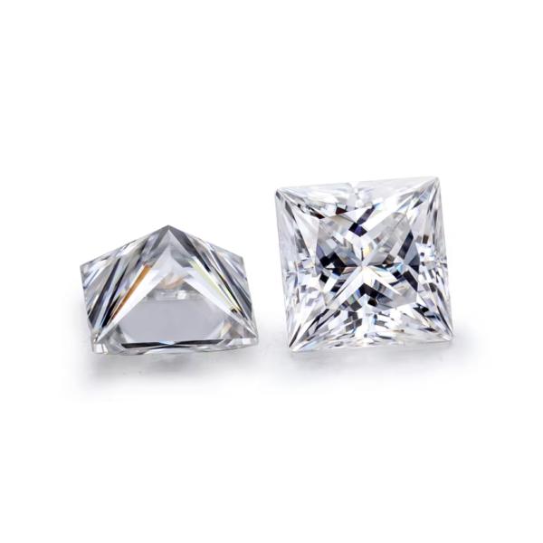 Принцесса Снимок Loose GRA Moissanite Алмаз D VVS1 Квадратная форма Moissanite