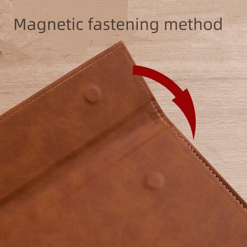 OEM PU Leather Magnetic Business Portfolio Folder Writing Clipboard For Resume