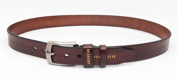 Handmade Alloy Buckle 140cm Mens Casual Leather Belt