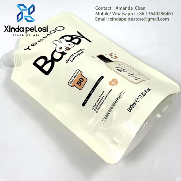Grau Alimentar de plástico personalizado Frutas Suco Saco Líquido Embalagem Folha de Alumínio Stand Up Food Bag