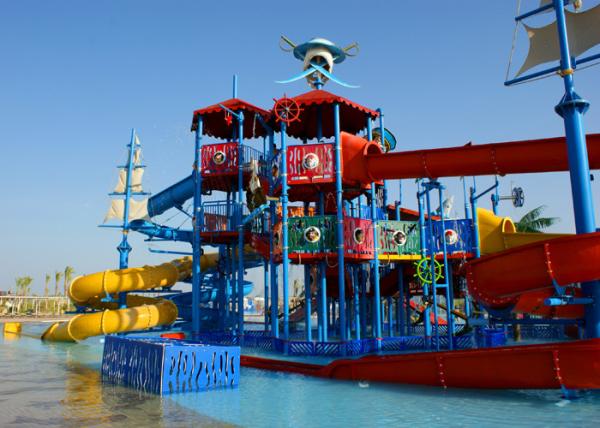 Multi Color Water Playground Equipment 1030M Size For Water Amusement Park