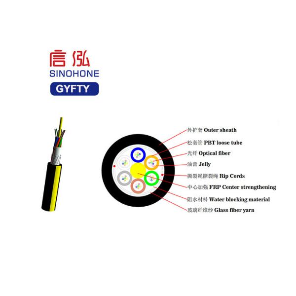 Overhead Outdoor Fiber Optic Cable High Voltage Inductance Use