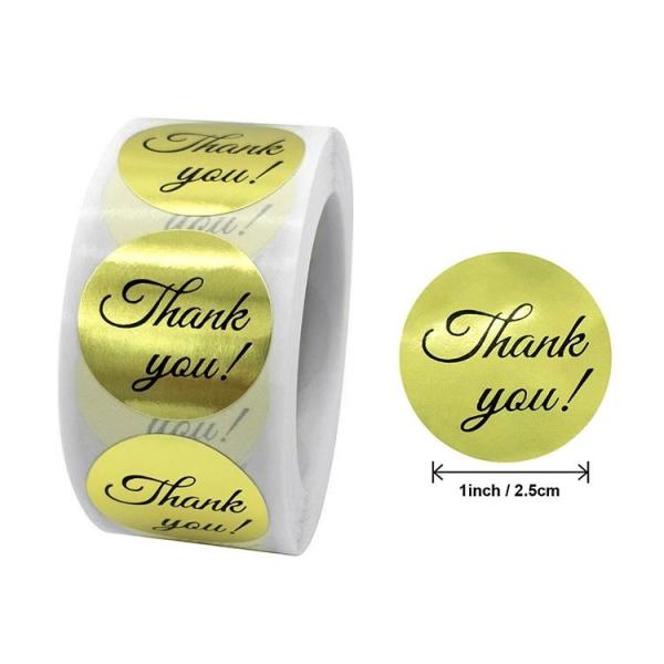 Etiqueta de pegatinas de vinilo autoadhesivo de 1 pulgada / 2,5 pulgadas