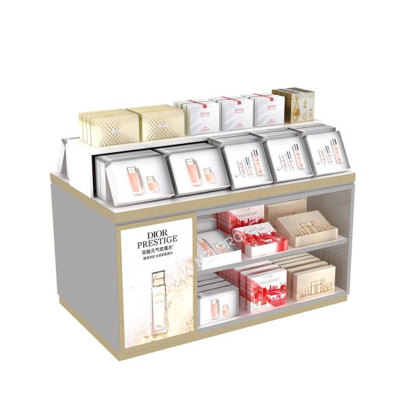 Skincare Boutique Commercial Store Displays Rack MDF Showcase Stand
