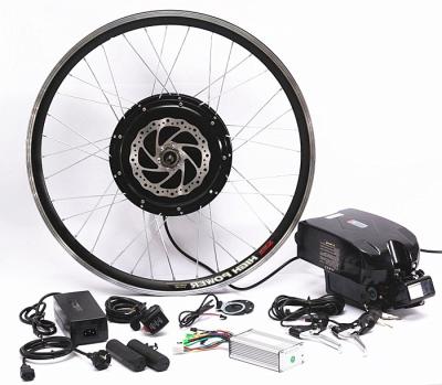 750w 1000w Front Wheel Electric Bicycle Motor Conversion Kit With Downtube Battery