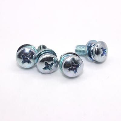 Steel Machine Screws With HEX Head Style And Cross Recess Drive Type