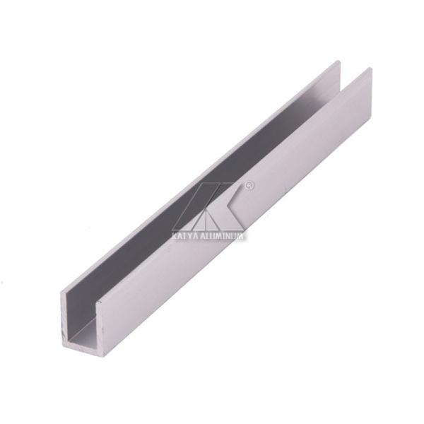 Sliding Track U Channel Aluminum Door Profile 6063 T5 For 10mm Glass Door Shower Room