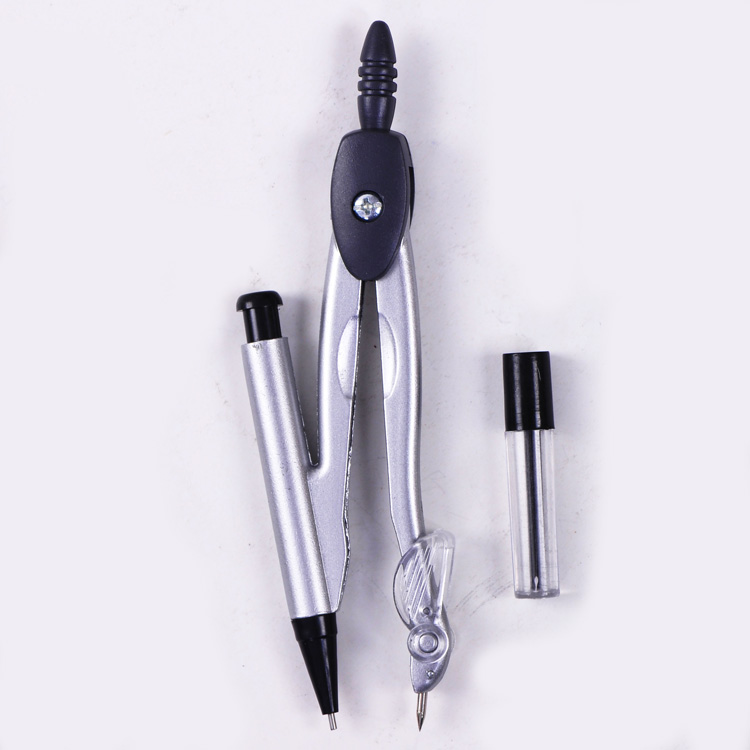 Wholesale school stationery student metal mechanical math compass