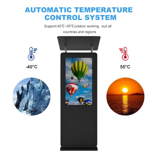 43 inch touch canopy electronic station sign outdoor lcd display price