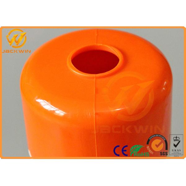Reflective Orange 45cm Traffic Warning Post , Waterproof Road Reflector Posts