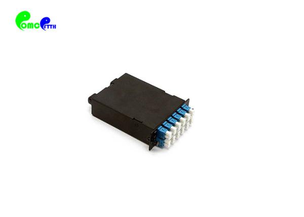 Alta velocidade protetora 35x109x118mm das penas da baixa potência do μm do duplex 24F OM3 50 /125 do homem -12 x LC da gaveta 2 x MTP da fibra de MTP