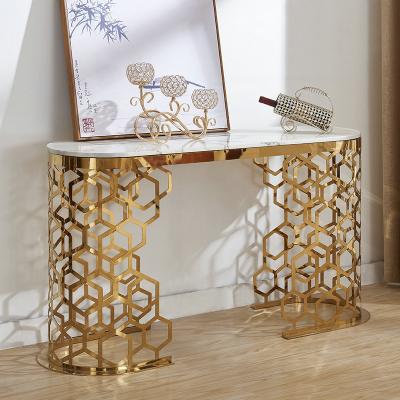 Long Marble Entrance Console Table 120cm/150cm Customized Color