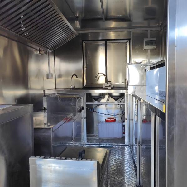 Мультифункциональный квадратный кухонный трейлер для хот-догов, сэндвичей и пиццы