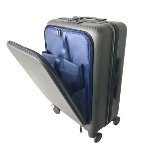 Carbon Fiber Monocoque Luggage Front Opening Suitcase Unisex Travelers' Go-To Choice for Lightweight and Durable Travel
