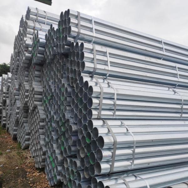 Direct Supply 1 1/2 3 4 Inch Hot Dipped Galvanized Steel Seamless Pipe Round Hot Rolled Galvanized Steel Pipe Tube