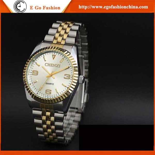 004C Dress Watches Woman Stainless Steel Watch Fashion Quartz Watches Man Couple Watch New