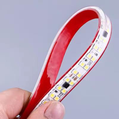 No-driver High Voltage 220V Driver-free Self-adhesive Light Strip 240leds smd 2835 IP67 IP65 Decorative Line Light