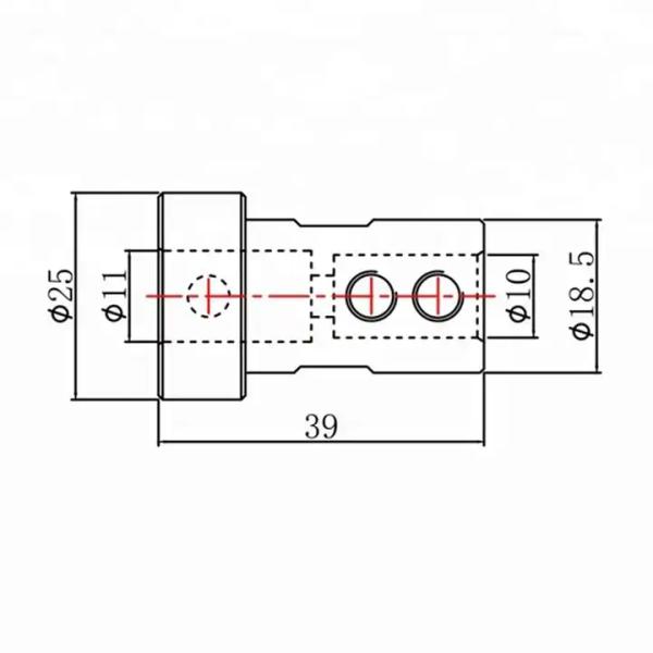 J-11X39 11X39mm Changement rapide porteuse de forage à rouleaux pour machine de forage de travail du bois