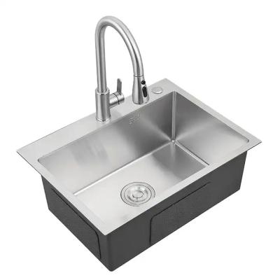 Rectangular Stainless Steel Utility Sink Modern Above Counter Kitchen Sink