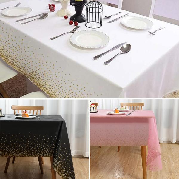 Colorful PEVA / Vinyl Tablecloth 54'X108' For Birthday Party