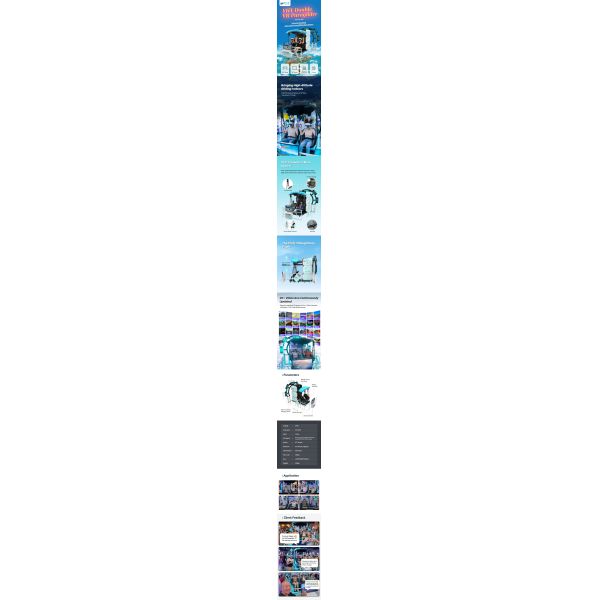 Two Players VR Paraglider Simulation Arcade Machine 9D High Quality For Shopping Mall