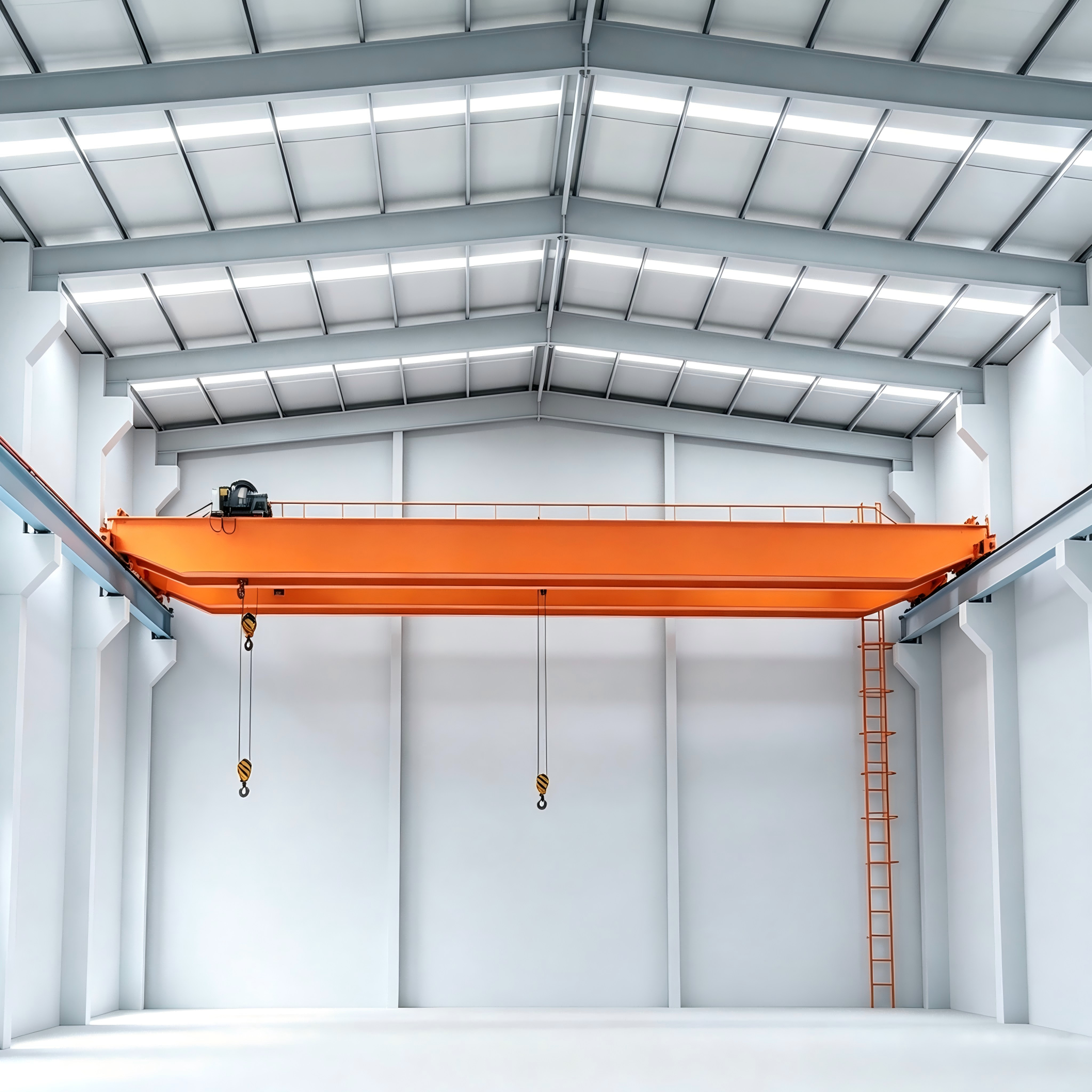 High Performance European Designed Double Girder Overhead Crane, Modular Low Headroom EOT Crane with Intelligent Anti-Sway Function, Factory Direct Customized Service