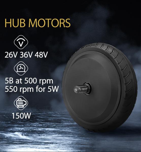 Customized Brushless DC Motor Electric 150W For Wheelchair Scooter