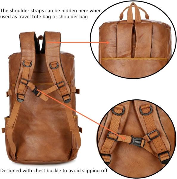 Stylish Men Weekender Duffel Travel Bag Customized PU leather Material