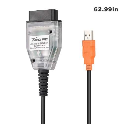 Xhorse MVCI PRO J2534 Vehicle Diagnostic Programming Cable for VW/ Ford Mazda/ Honda/ Toyota/ SUBARU