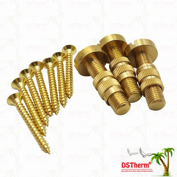 Customized Copper Bolts Brass Bolt Corrosion resistant / Processability