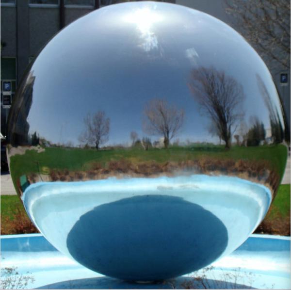 Categoria 316 bolas de metal ocas de 36 de 900mm, mostra de arte de aço inoxidável das bolas redondas