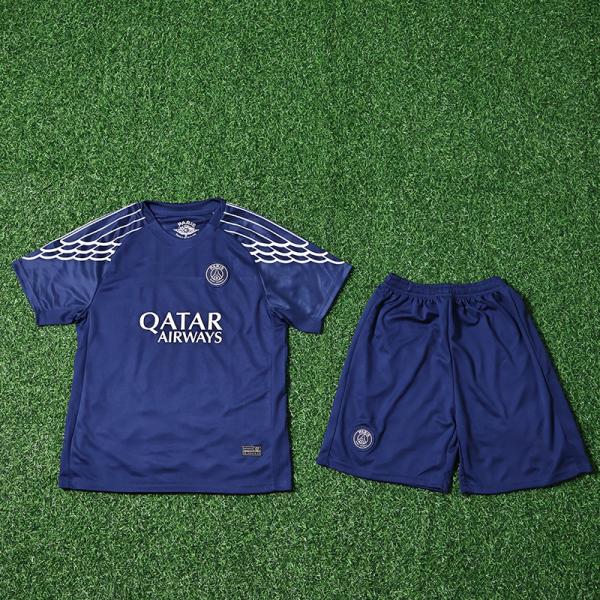 Third Away Childrens Football Jerseys Customized Printing for Paris Saint Germain 2024-2025 Season