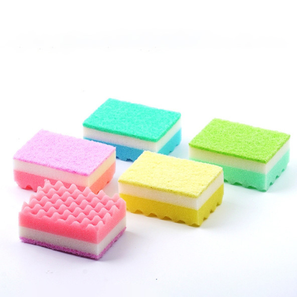 Dishwashing Sponge For Kitchen Dishwashing Utensils Household Easy hold Shape Dish Washing Wipe