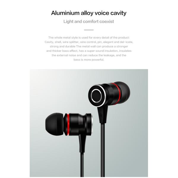 ROHS High Bass Earphones 3.5mm Noise Cancelling Earbuds With Wire