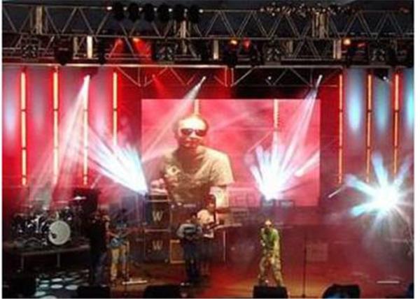 P4 Indoor Rental Style HD LED Wall , Led Display Screen 62500 dots / ㎡ Pixel Densit
