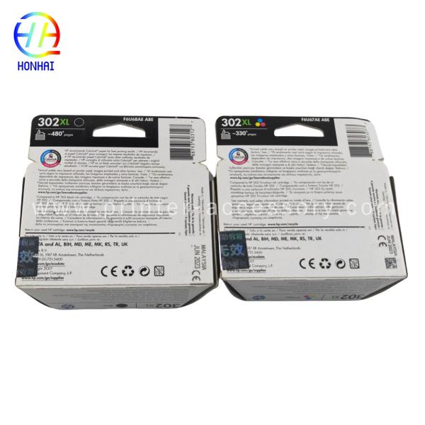 Высокопроизводительный черный чернильный картридж для принтера HP 302XL Deskjet 3630 3632 3634 Envy 4520 4525 Officejet 3830 3833