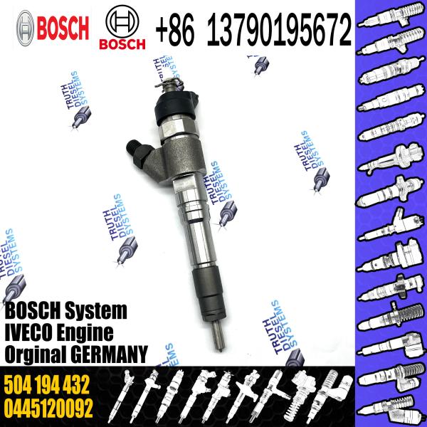Injetor de combustível diesel novo de alta qualidade 504194432 0445120092 para IVECO/NEW HOLLAND/FIAT/CASE IH