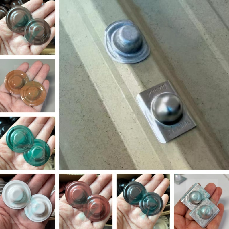 Galvalume Waterproof Roofing Screw Caps For Metal Roofing Prevent Leaks UV Resistant