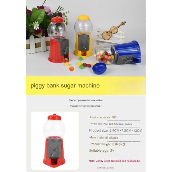 Function Candy vending machine Metal Gumball Machine Kids plastic candymashine two models