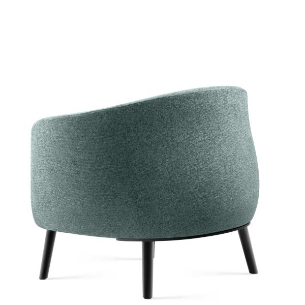 Sturdy Legs Soft Upholstery Armchair Office Sofa Single Seater Contemporary Style